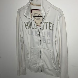 Selling a used Hollister track jacket for price less than new.